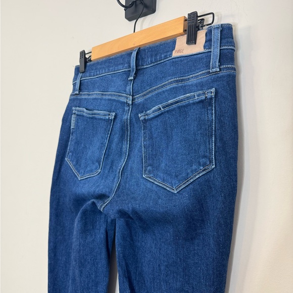 PAIGE Cindy Maternity Straight Leg Jeans In Suncrest Size 26 - Picture 7 of 16